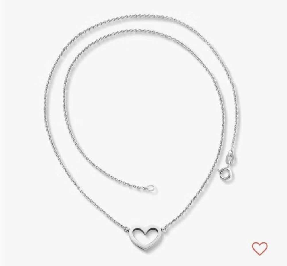 NWT James Avery Petite Heart Necklace 18”